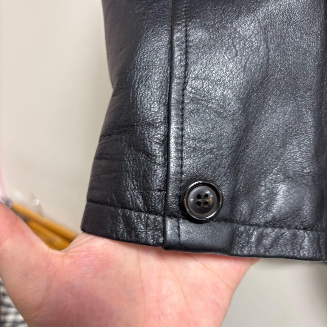 EVOLUTION Cowhide leather black jacket single bre… - image 5