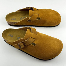 Birkenstock Boston Soft Footbed Suede Clog Mink Unisex Shoes Have Narrow/Wide