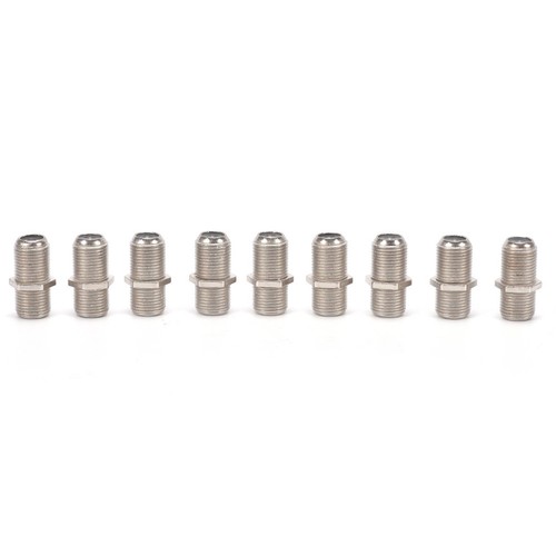 10Pack F Type Coupler Adapter Connector Female F/F Jack RG6 Coax Coaxial Ca-sl - Zdjęcie 2 z 6