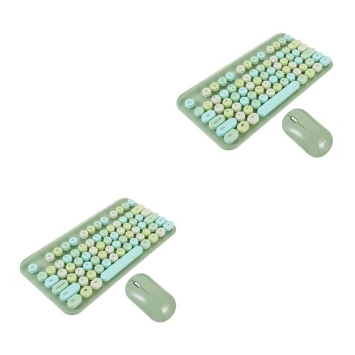 2 Sets Tastatur- -Set Computer Zubehör Mini Ohne Batterie - Bild 9 von 12