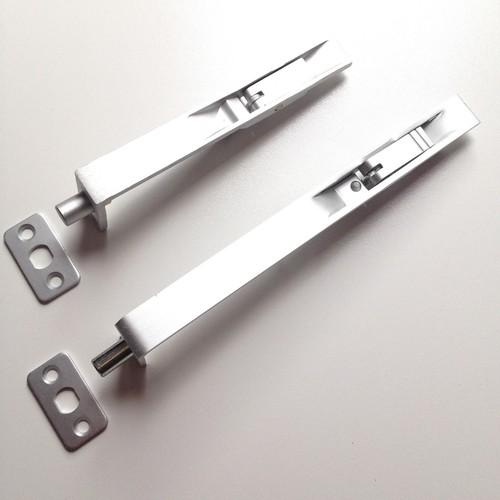 Heavy Duty Satin Aluminum Flush Bolt Lever Action For Rebated Door 6" / 8"x 19mm eBay