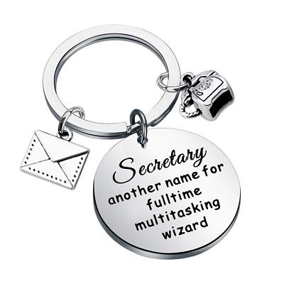 Secretary Keychain Secretary Staff Gift Office Worker Gift Receptionist Gift ...