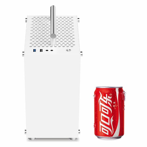 T40 Mini ITX Schwarz Gehäuse 7L Gaming Computer Gehäuse Kompakt Transparent PC - Bild 4 von 30