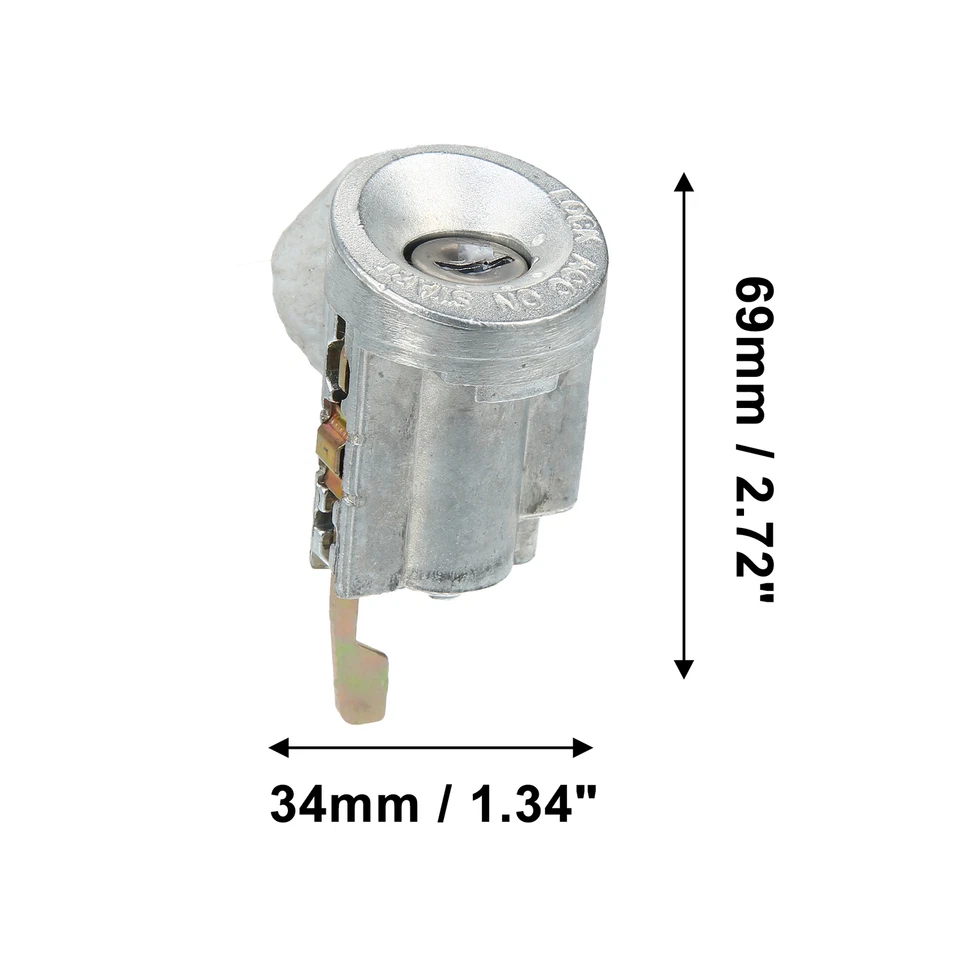 Paquete (1) Cilindro de bloqueo de interruptor de arranque de encendido de coche con 1 llave para Toyota Celica Foto 3 de 4
