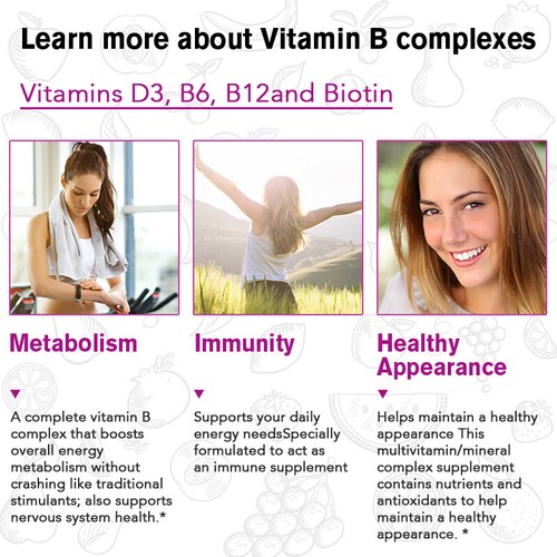 Vitamin B Complex Supplement - Super B Vitamin, Immune Boost, Energy, Metabolism - Picture 3 of 9