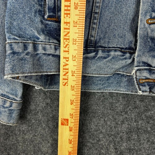 Vtg Butterfield Stage Denim Jacket L 100% Cotton Jean Coat Harley Davidson Logo - Imagen 8 de 9