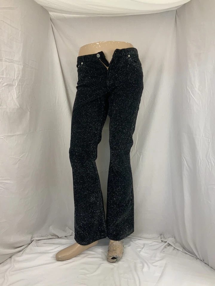 Jeans Buffallo Talla 30 Negro Bootcut Brillo Mezcla Algodón Hong Kong YGI V1-35 Foto 2 de 4