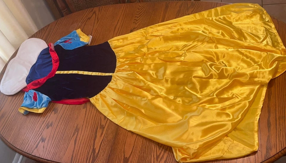 Snow White Women Costume Dress w/Petticoat & Headband , Wig. 2XL. - Image 3 of 4