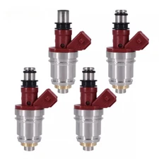 16600-86G00 Set of 4 Fuel injectors parts For Nissan D21 2.4L 1990-1994 JS2-1