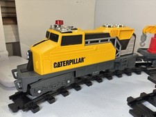 Toy State CAT Caterpillar Construction Express Train Set 1992 G Scale Working