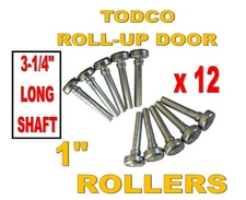 Todco 1" Door Rollers (12 PCS) Style Box Truck Trailer  Overhead Roll Up Door