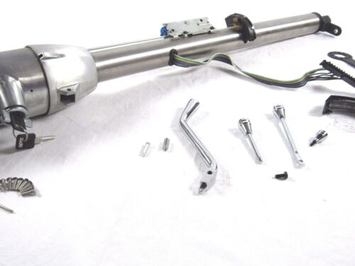 35'' Tilt Steering Column Automatic W/ Key & Wheel Adapter Natural S81025 - Picture 2 of 3