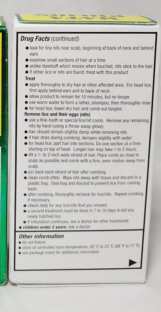 MATA PIOJOS Shampoo 2 oz Lice Shampoo Treatment with Comb made in usa e