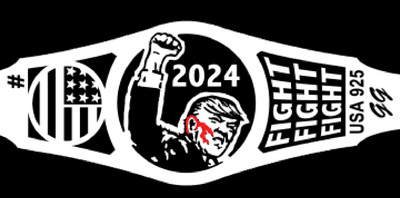 TRUMP fight fight sterling silver ring USA | eBay