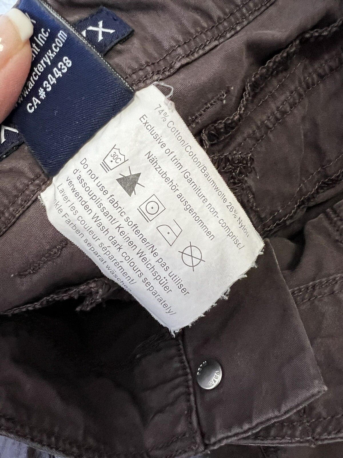 ARC'TERYX ARCTERYX Donna TAGLIA 8 Pantaloncini da trekking cargo Marrone Inseam 11""