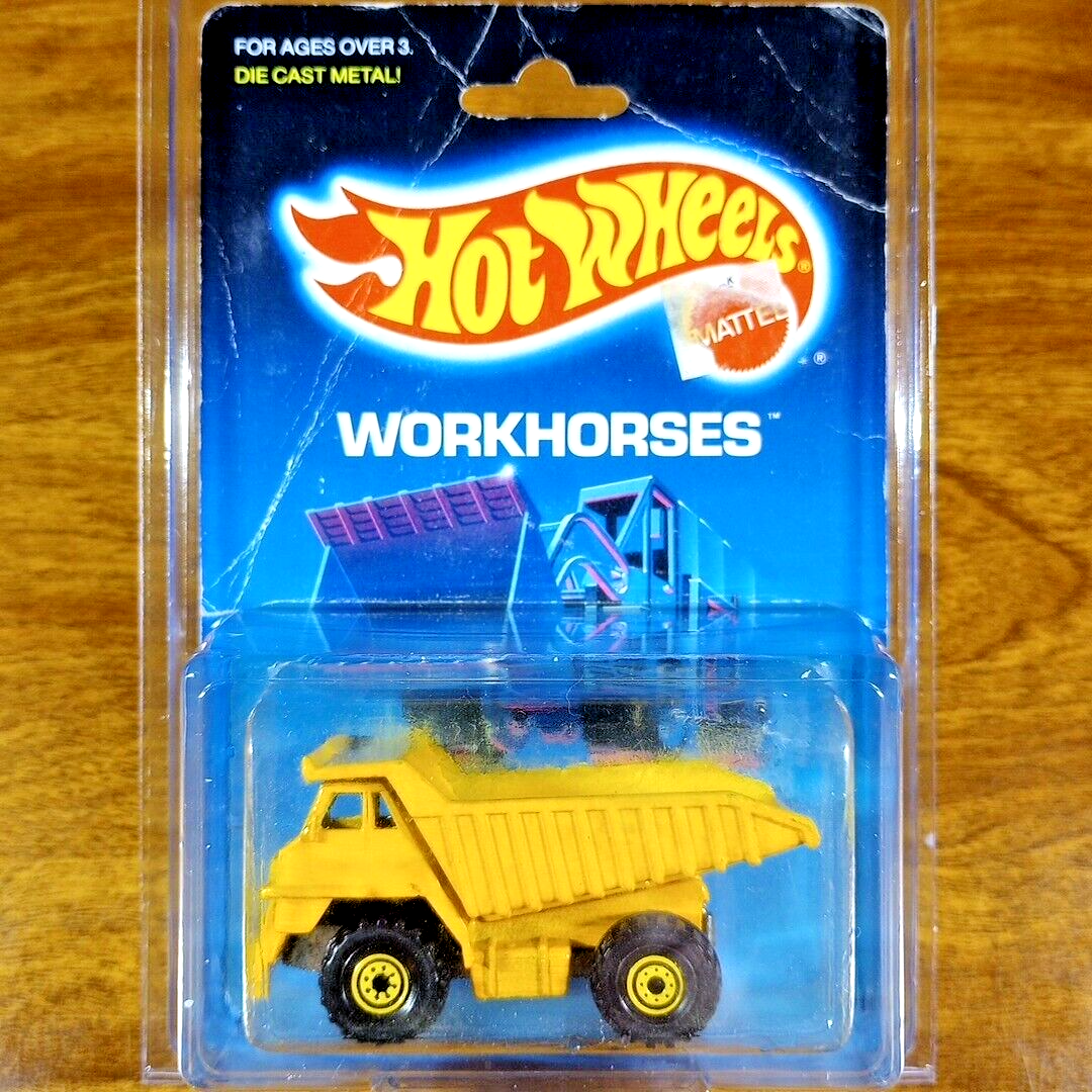 Jouet vintage Hot Wheels workhorses Cat Dump Truck de 1981 Hong Kong
