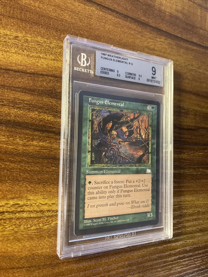 MTG✨FUNGUS ELEMENTAL✨Weatherlight BGS Quad 9’s++ MINT RARE Creature RESERVE LIST - Image 3 of 4