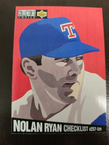 1993 Collectors Choice Nolan Ryan Checklist Baseball card #320