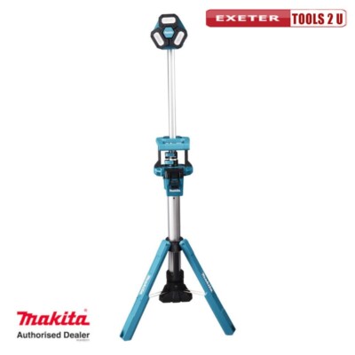 Makita DML814 18V LXT LED 3-Wege Stativ Baustellenleuchte Schwenkkopf kabellos 3000 Lumen