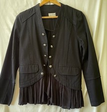 Jolt, Women's Black Military Style Steampunk Jacket, M, Nwot