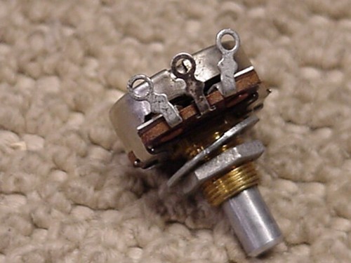 1963 Fender Jazzmaster CTS Dish Crater back 1 Meg Potentiometer Solid Shaft Pot - Picture 4 of 6