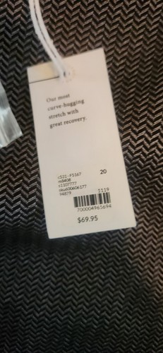 Lane Bryant The Allie Sexy Stretch Boot Cut Pants 20R Black/Gold Herringbone NWT - Picture 4 of 14