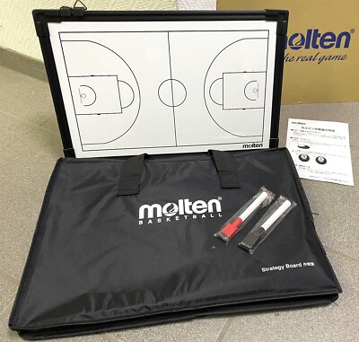 Molten Taktikboard Basketball - Magnettafel + 23 Stk. Magneten Stifte Tasche NEU