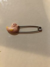 Vintage Pink Duck Diaper Pin
