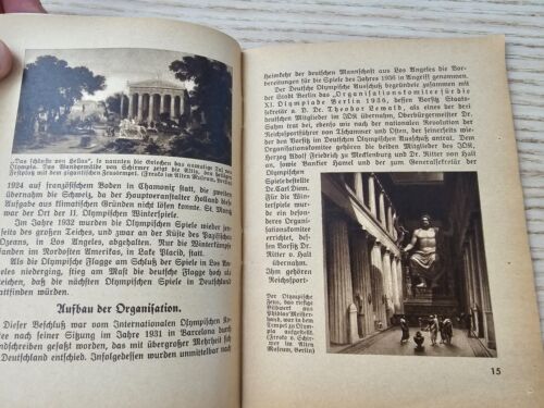 Olympiade Olympia 1936 PRE WW2 Original Germany German Booklet 1st Top Brass ... - Bild 6 von 16