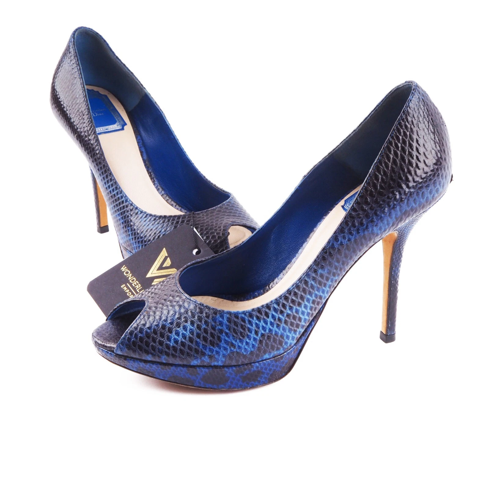 Escarpins à talons hauts design Christian Dior Miss Dior Snake EU 38 OP :