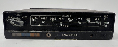 Bendix/King KMA-20 Audio Panel and Marker Beacon Receiver P/N 066-1024-03