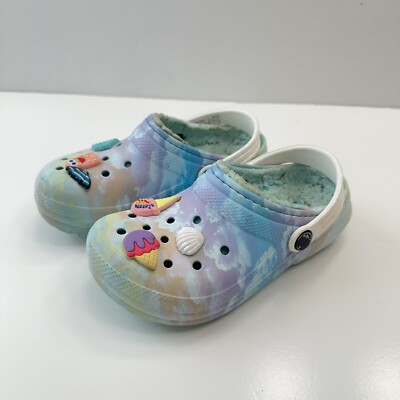 Crocs Children Solar Clouds Color Size C 12 Clogs Slip On Slipper Lightweight