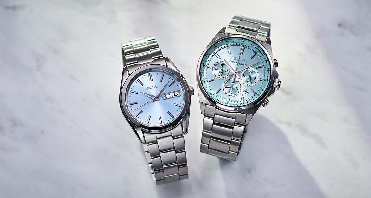 SEIKO SELECTION S series SBTH013 Day Date Quartz Watch Ice