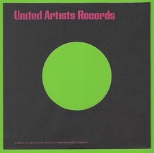 UNITED ARTISTS black/pink - REPRODUCTION RECORD COMPANY SLEEVES - pack of 10 