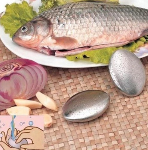 Edelstahl Seife Küche Knoblauch Fisch Geruch entfernen desodorieren beseitigen - Bild 3 von 5