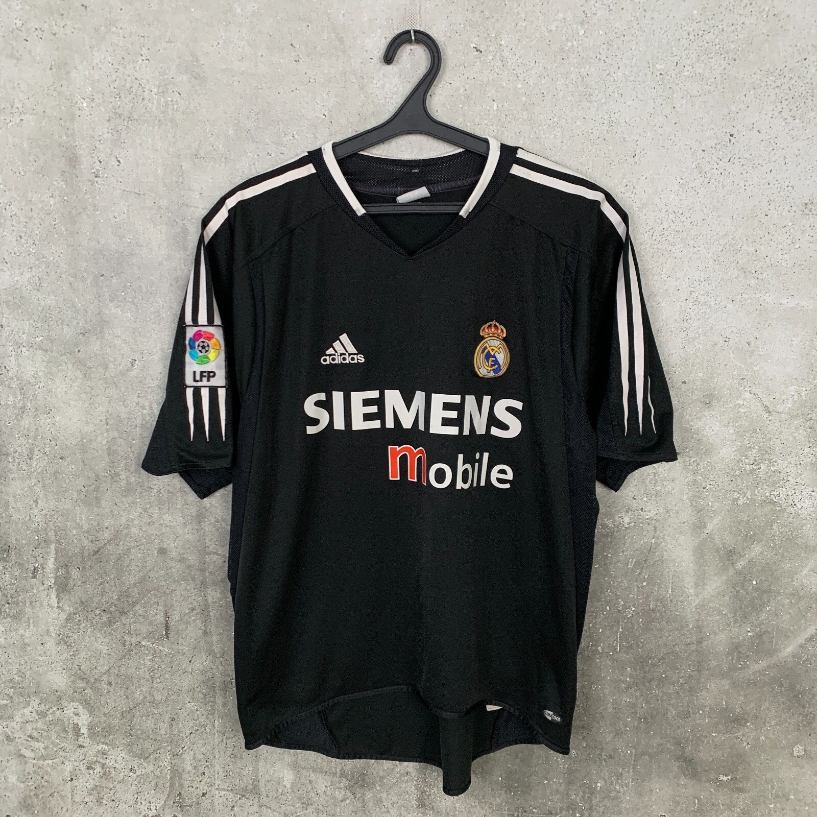 REAL MADRID 2004 2005 AWAY FOOTBALL SHIRT ADIDAS JERSEY SIZE M