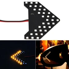 2pcs 33SMD Arrows Panel LED Light Bulbs Side Mirror Turn Signal Lights Lamp