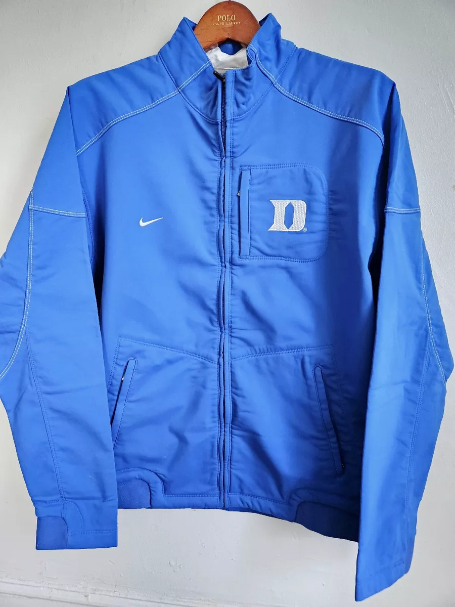 Vintage Nike Team 2000s Duke Blue Devils Track Jacket Large L Y2K Soft Smooth