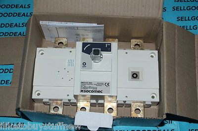 Socomec 26DC4026 Sirco DC 4X250A F Disconnect Switch 250A DC 26DC 4026 New