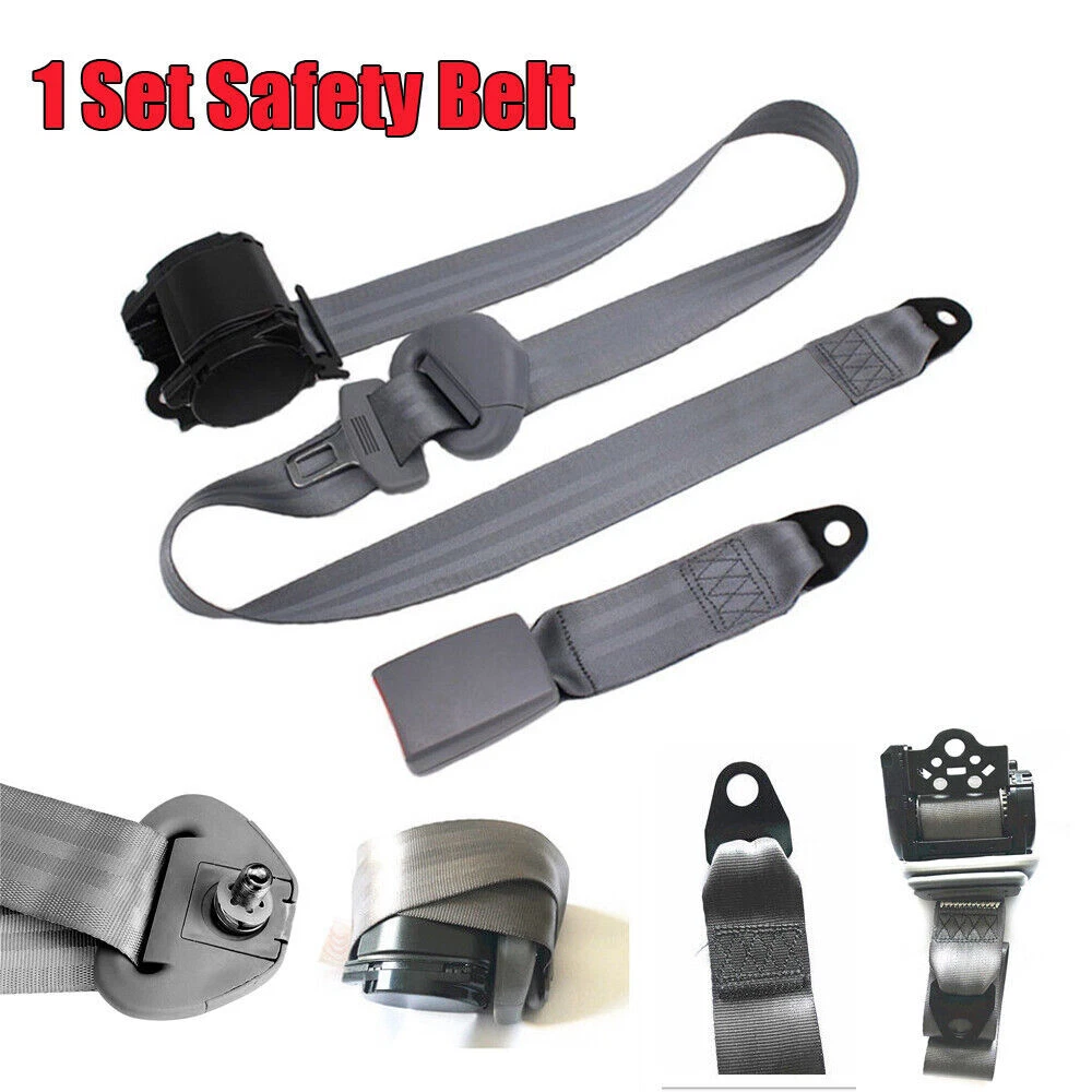 Universal 3 Point seat belt with choice of buckle (110)