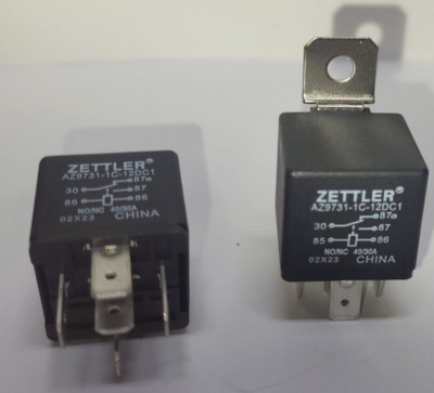 Lot of 2 New ZETTLER 12V DC RELAYS  AZ9731-1C-12DC1