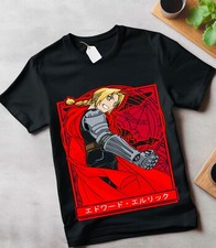Fullmetal Alchemist T-Shirt Brotherhood Alphonse Elric Black Shirt Tee All Size