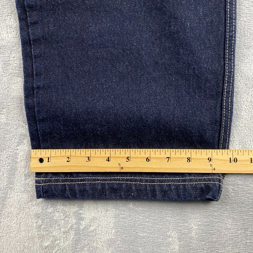 Vintage Fubu Jeans Mens 36x34 Blue Y2K Baggy Cargo Grunge Hip Hop Denim Wide Leg - Picture 10 of 11