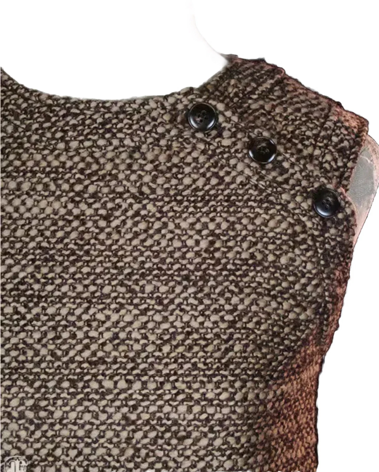 ??VALENTINO Abito a tubino senza maniche in misto lana lavorato a maglia taglia XS