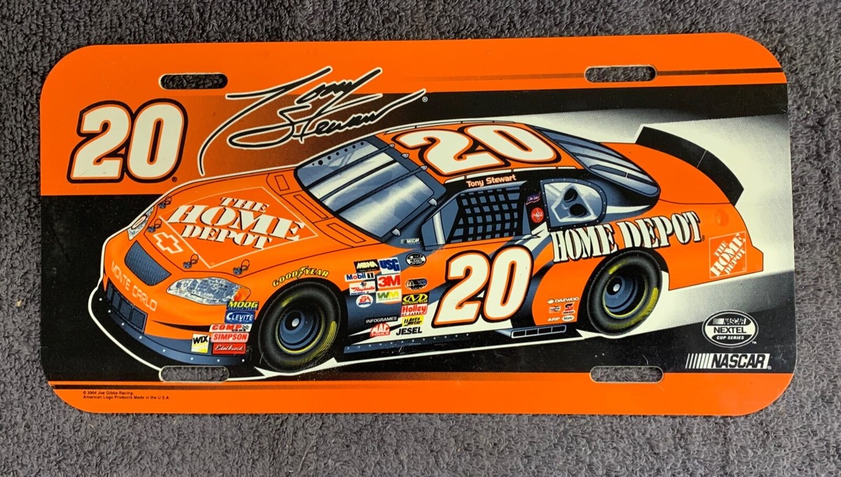 Tony Stewart #20 Nascar Nextel Home Depot Small Hanging Sign | eBay