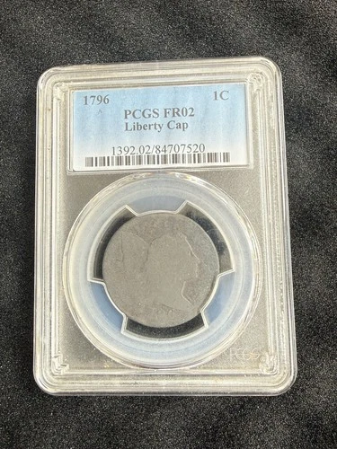 Photo of a 1796-P Large Cent from an eBay listing that sold on Jul 2, 2026