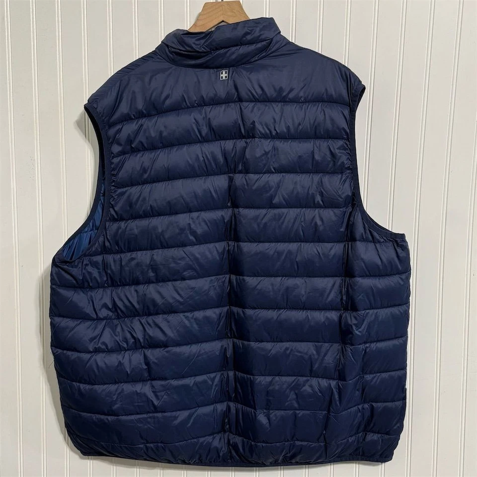 Swiss Tech Puffer Vest 3XL 54-56 Dark Navy Quilted Full Zip Insulated Utility - Image 2 of 4