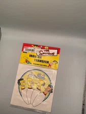 The Simpsons Vintage Iron-On T Shirt Transfer Pin Pals Bowling Apu Homer Burns