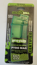 Splat R Ball PYRO MAG Glow-In-The-Dark Magazine Holds 550 Rounds, New Open Box