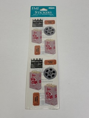 FMI Movie Madness Stickers 2 Sheets 2.5x4.5 Lignin Acid-Free